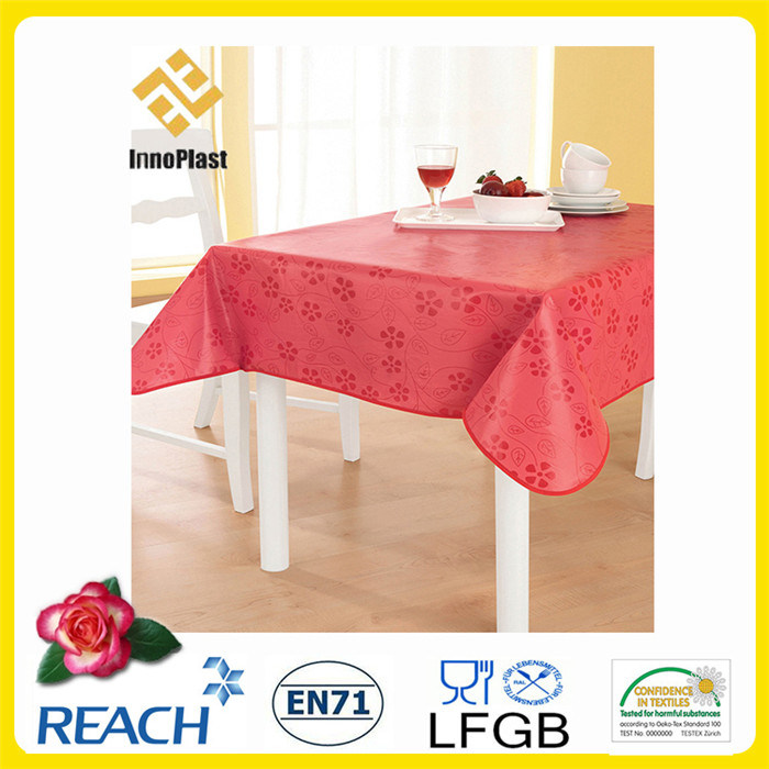 PVC Table Cloths with Nonwoven Backing Dining/Outdoor