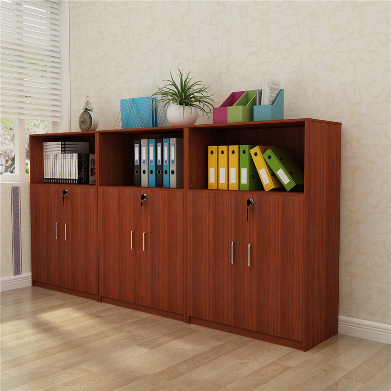 Color Optional Wooden Book Cabinet Office Furniture Filling Cabinet