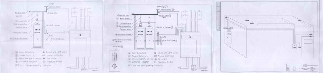 Zmt-100L Tank Hfc-227ea (FM-200) Fire Suppression Cylinder