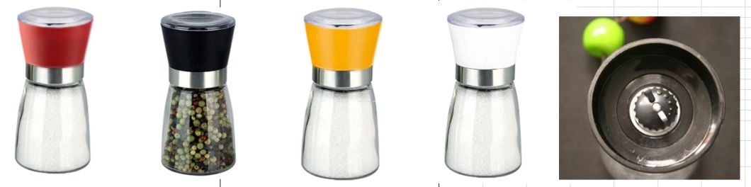 Manual Glass Salt and Pepper Mill