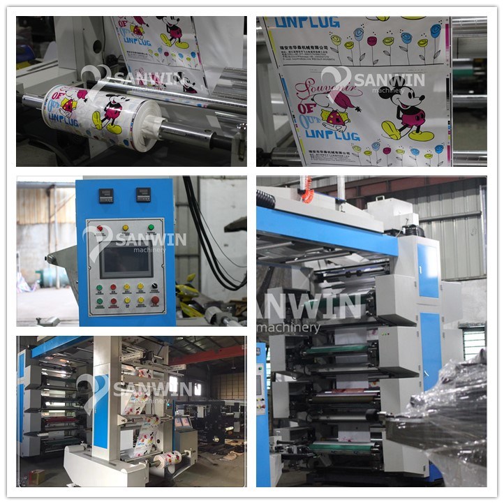 High Speed Plastic Film Flexo Printing Machine