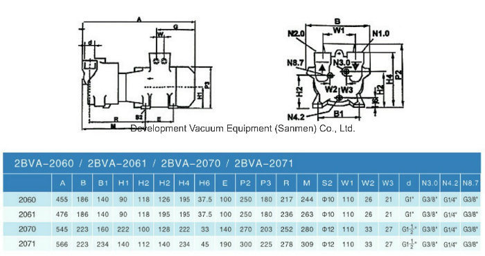 2BV2070 One/Single Stage Liquid Ring Vacuum Pump (price)