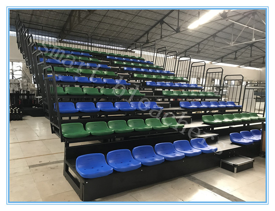 Indoor Outdoor Gym Bleachers, Retractable Stadium Bleacher Seats