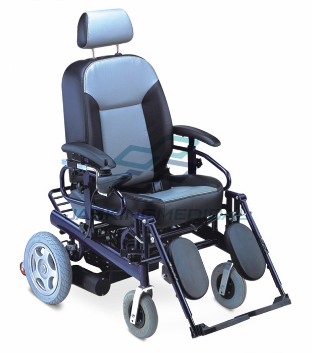 Vehicle Seat Reclining High Back Aluminum Electric Wheelchair (JX-032LGC)