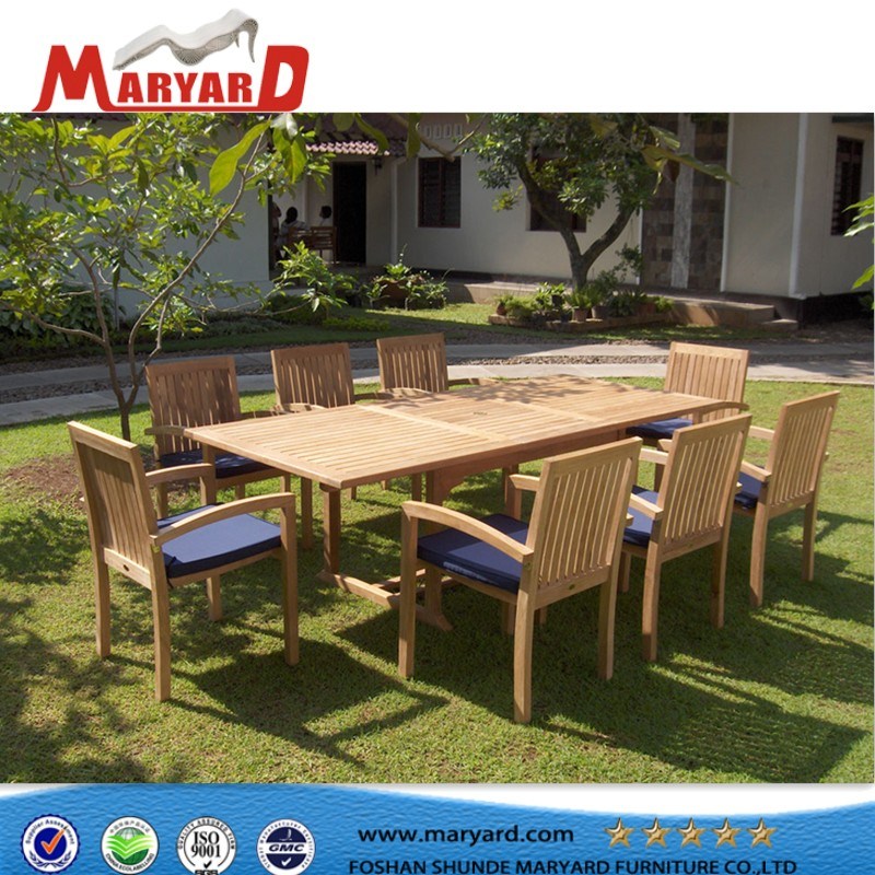 Durable Teak Wood Dining Table Set Dining Table and Chair French Dining Chair