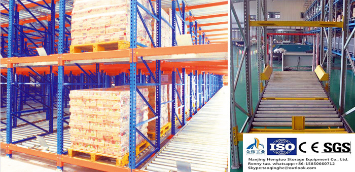 Flow-Through Racking for Supermarket Shelving