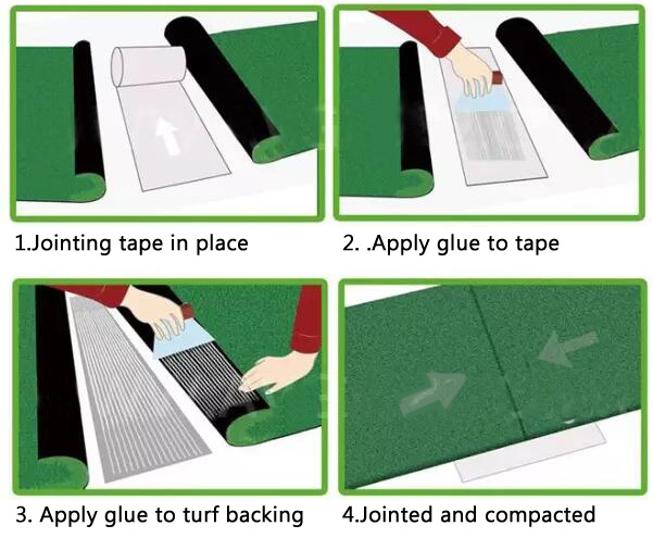 One Side No Woven Fabrics Self Adhesive Joining Tape for Football Grass Installation