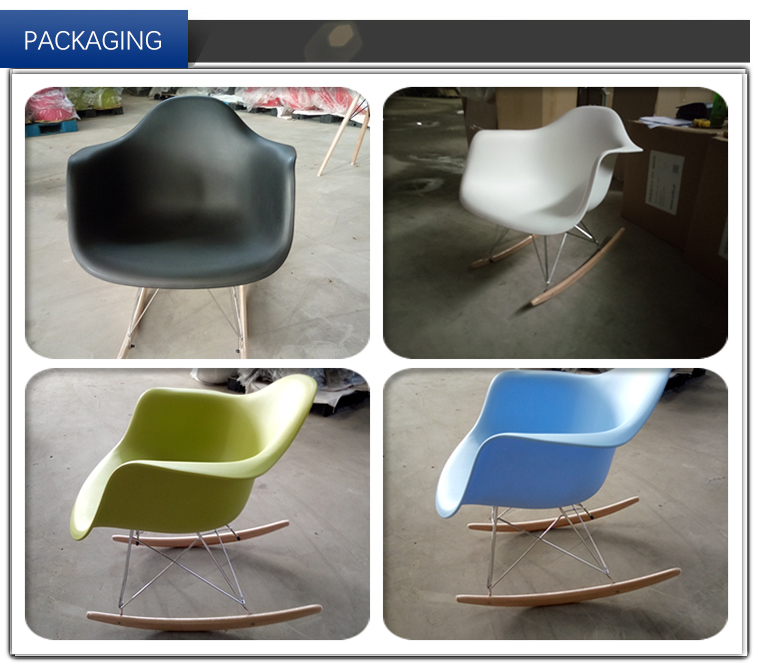 Replica Modern Desinger Eames Rar Rocker Plastic Lounge Rocking Chair