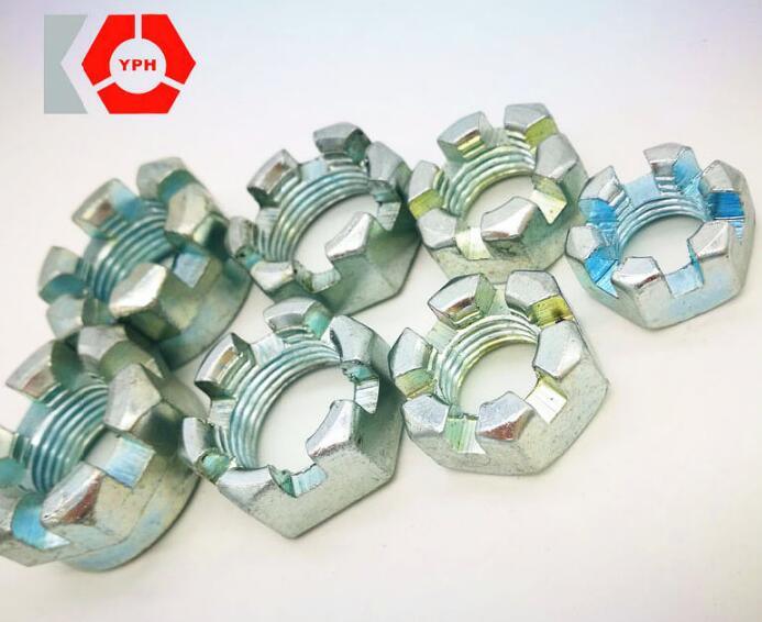 High Quality DIN 935 Round Slotted Nuts