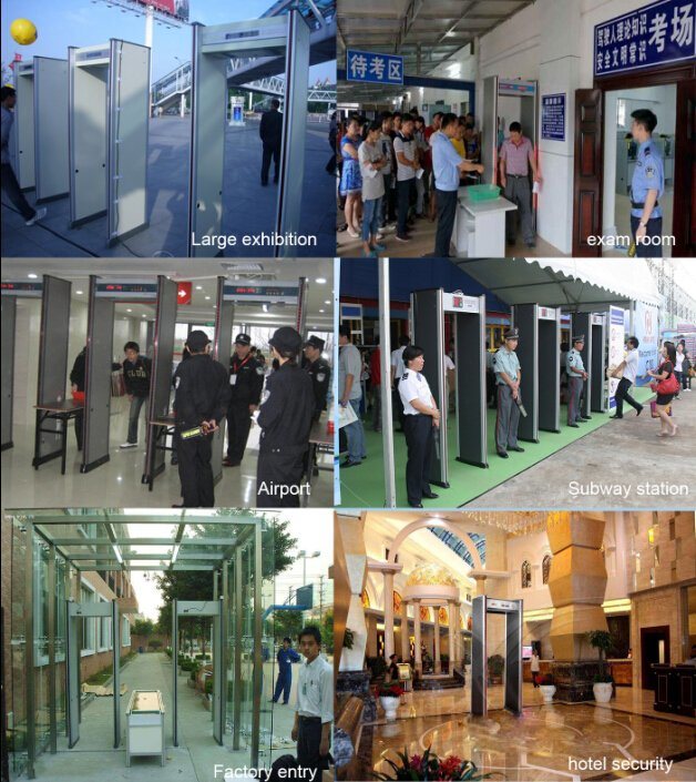 Six Zones Walk Through Metal Detector for Security Inspection