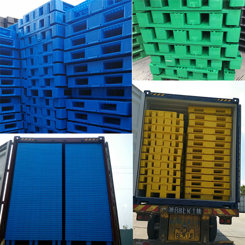 1200X800 Plastic Pallet with Rim, Steel Reinforced Plastic Pallet, Racking Plastic Pallet, Rimed Plastic Pallet