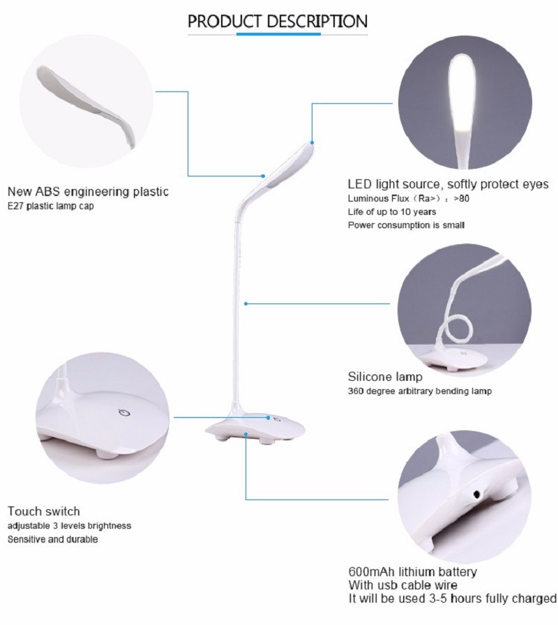 LED Table Lighting LED Desk Lamps Morden Decorative Portalbe LED Reading Light LED Table Light