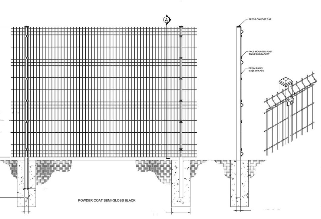 Cheap Peach Post Welded Wire Fence Grating