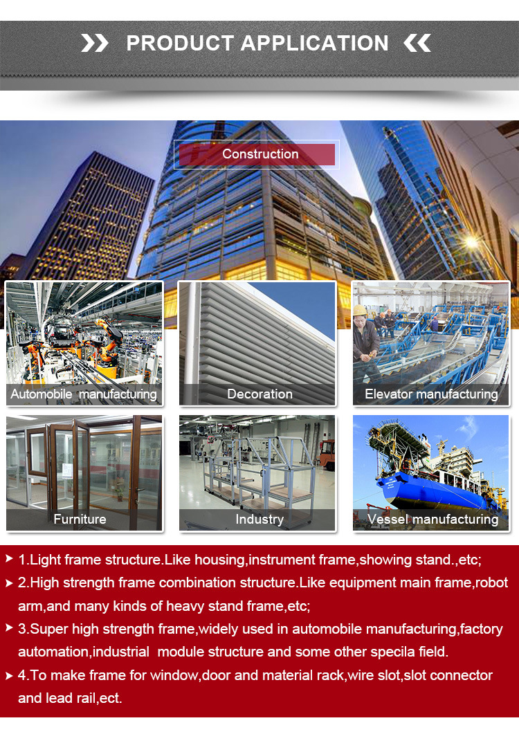 Customized Industrial Aluminium Profiles Catalogue Extrusion Profiles