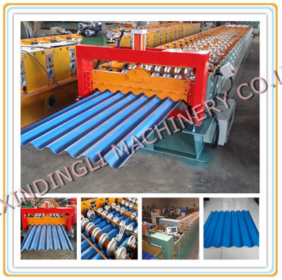 Color Steel Wave Roof Panel Roll Forming Machine