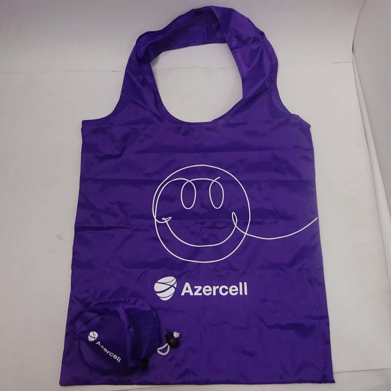 Promotional 190t Polyester Foldable Shopping Bag with Your Logo