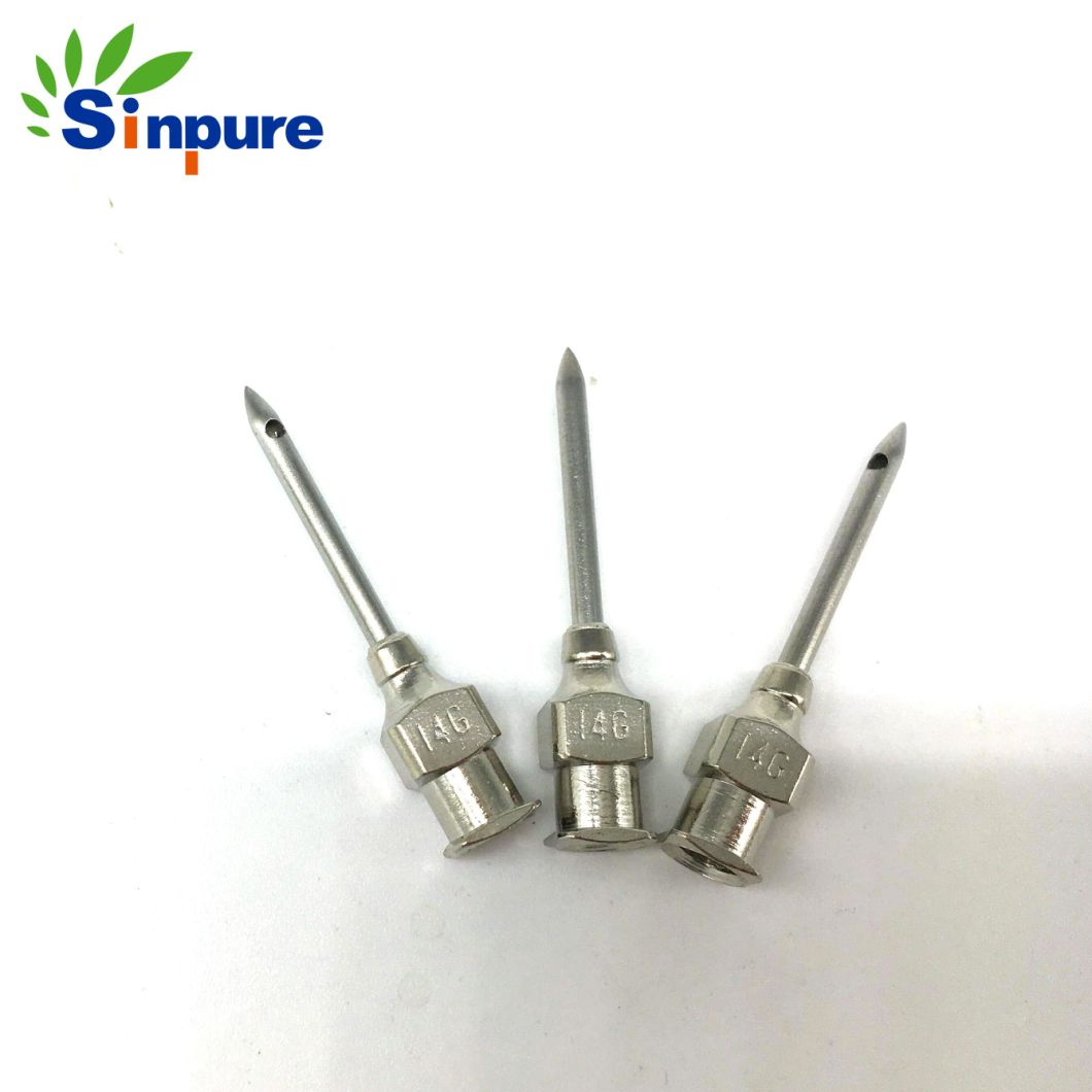 Custom Medical 14G Stainless Steel Needle with Luer Lock