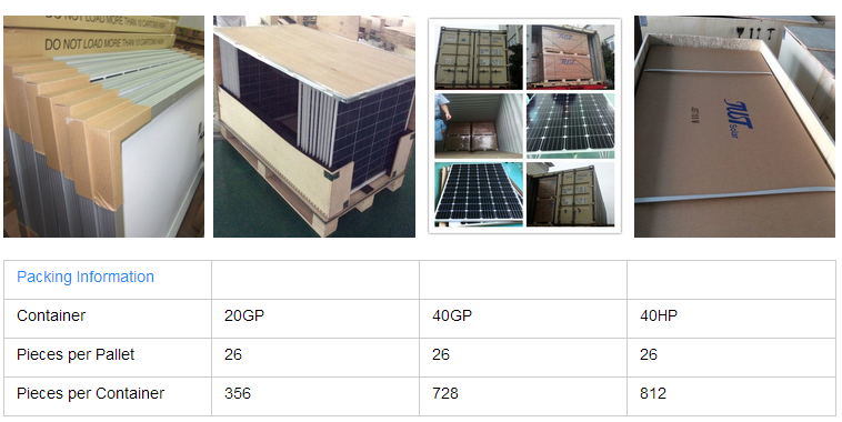 330W Mono Solar Cell for Solar Power Station