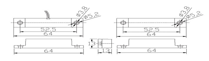 Nc No Door Contact, Reed Switch, Magnetic Contacts