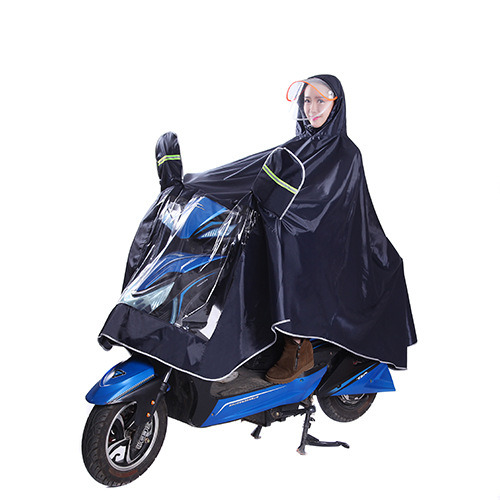 Oxford Cloth Outdoor Double Hat Poncho Increased Thickening Motorcycle Raincoat