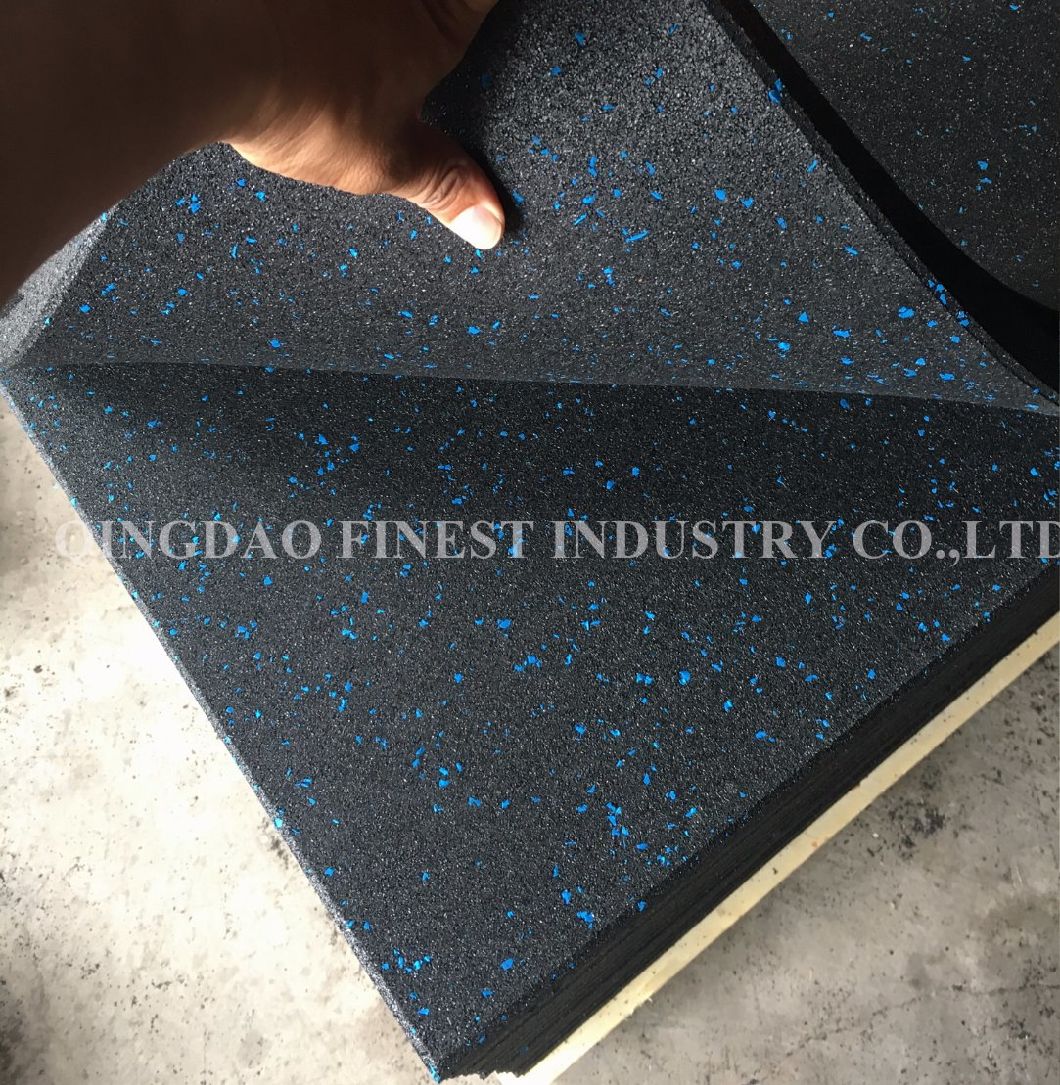 2018 Crossfit Shock Absorber EPDM Speckles Gym Rubber Tile Floor/Gym Rubber Mats/Gym Rubber Flooring Mat Tile for Fitness
