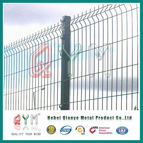 3D Curved Metal Fence/ Metal Welded Wire Mesh Fence with Folds