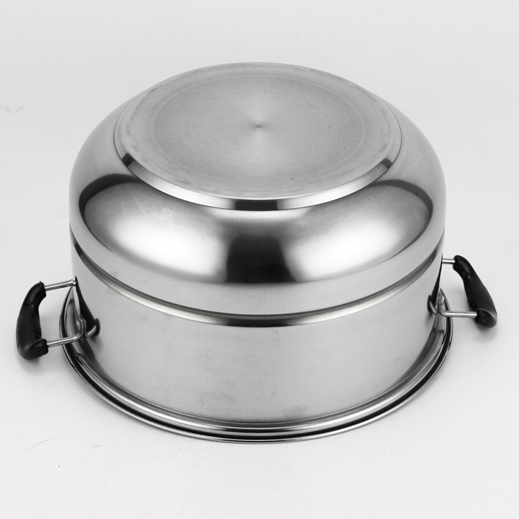 Stainless Steel Cookware Steamer Set with Silicone Handle