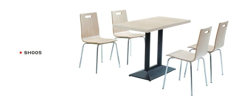 Sh005 Restaurant Furniture with Cast Iron Base Metal Dining Chair