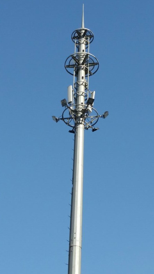 Galvanized Single Pipe Radio Signal Tower