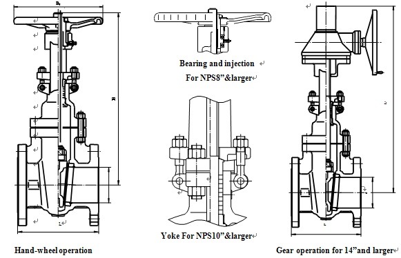 ANSI 150lb API6d Wcb Flanged Gate Valve