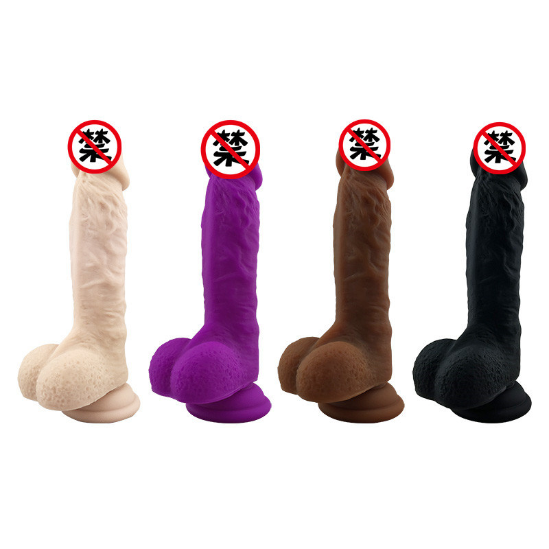 Realistic Dildo Flesh Color Big Dildo with Suction Cup Sex Toys for Women Flexible Vagina Stimulate Lesbian Flirting