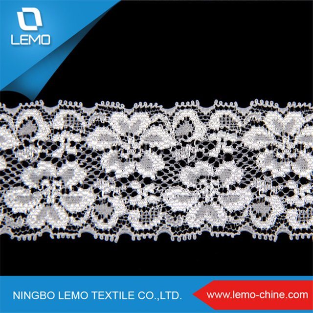 Raschel Jacquard Warp Knitting Nylon Spandex Elastic Tricot Lace