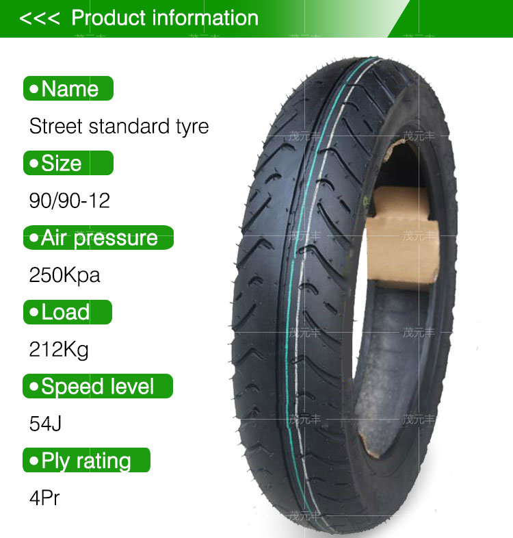 Street Standard Motorcycle Tyre 90/90-12