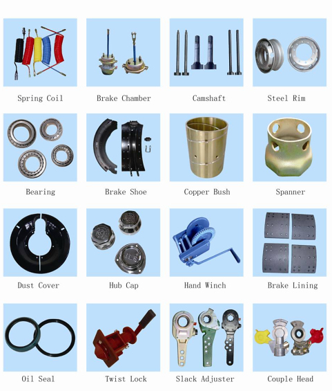 Trailer Parts Spare Parts Used for Track Repair Kits
