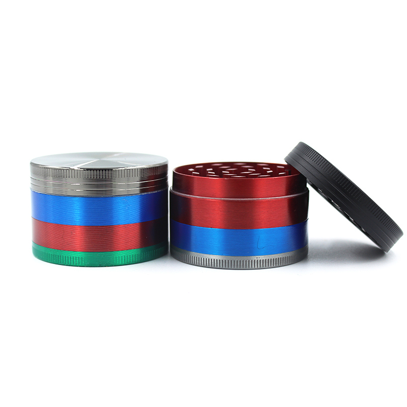 Zinc Alloy 52mm 4 Layers Colorful Herb Grinder