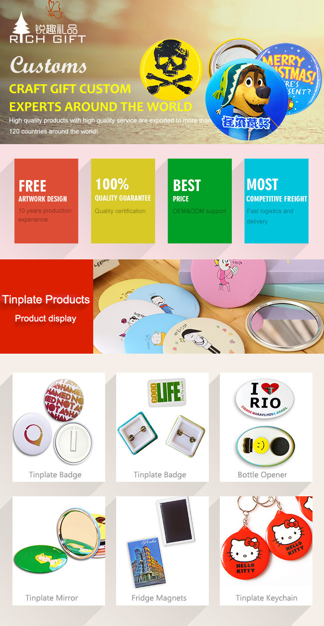 Unique Custom Personalized Cute Plastic Tin Button Magnet Cmyk Printed Skeleton Animals Dogs Pattern Badge with Safety Pin for Children Toys