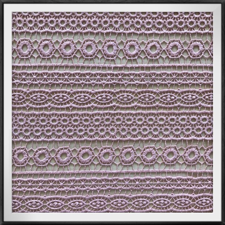Poly Chemical Guipure Lace Poly Eyelet Embroidery Lace Fabric