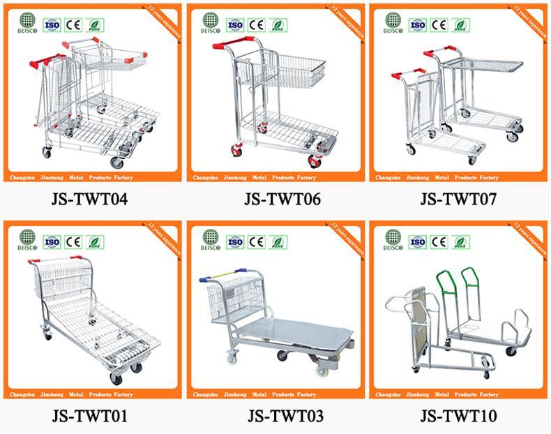 Heavy Duty Warehouse Trolley Cart (JS-TWT03)