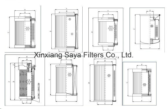 Hydraulic Lubricant Oil Replacement Filter Element for Gas Turbine