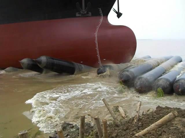 Shipyard Use Rubber Launching Airbag for Ship Launching and Salvage