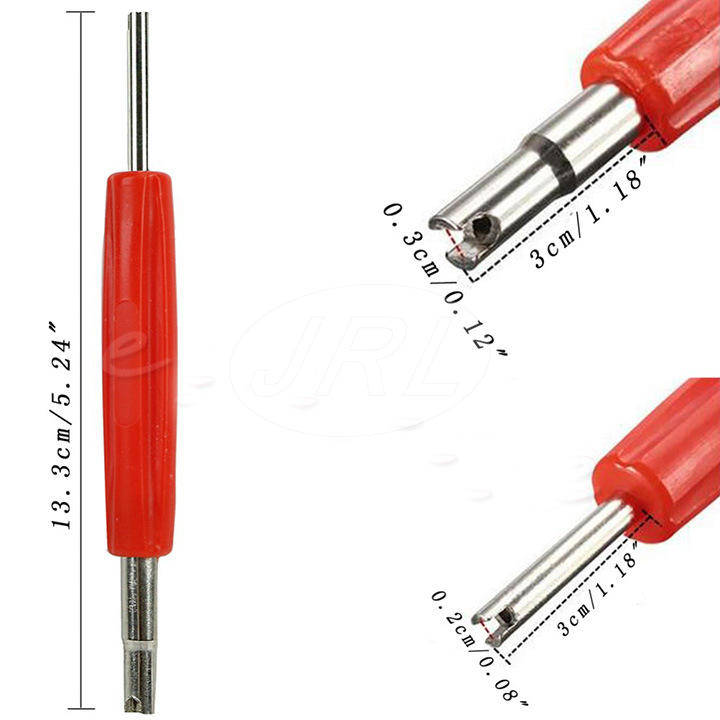 Dual Schrader Valve Core Tool Remover Installer Changer