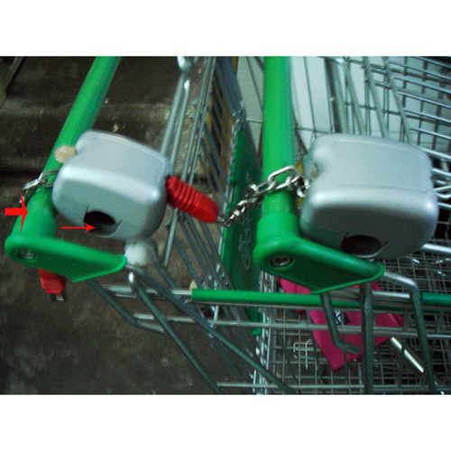 Zinc Plated Unfolding Shopping Hand Trolley for Suppermaket