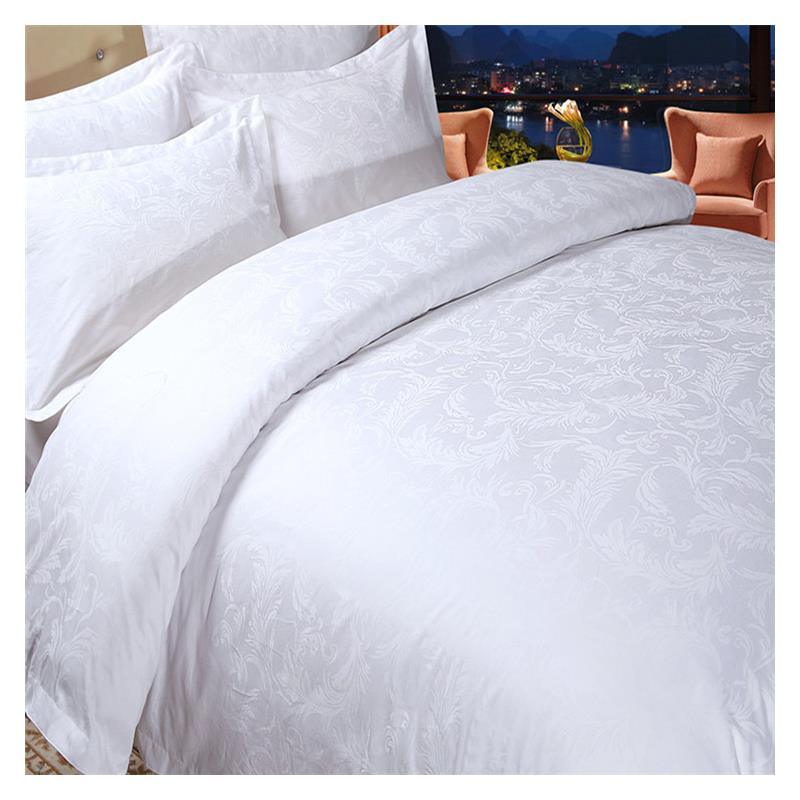 200tc White King Size Flat Sheet Hotel Cotton Bedding (JRD775)