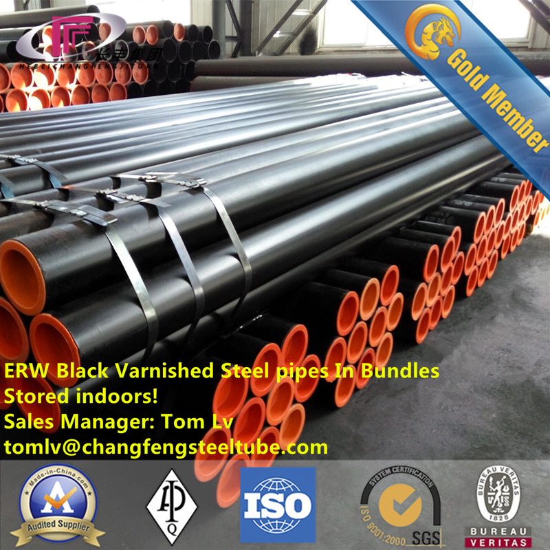 Exteral 3lpe Coated and Internal Epoxy Coated ERW Carbon Steel Pipe