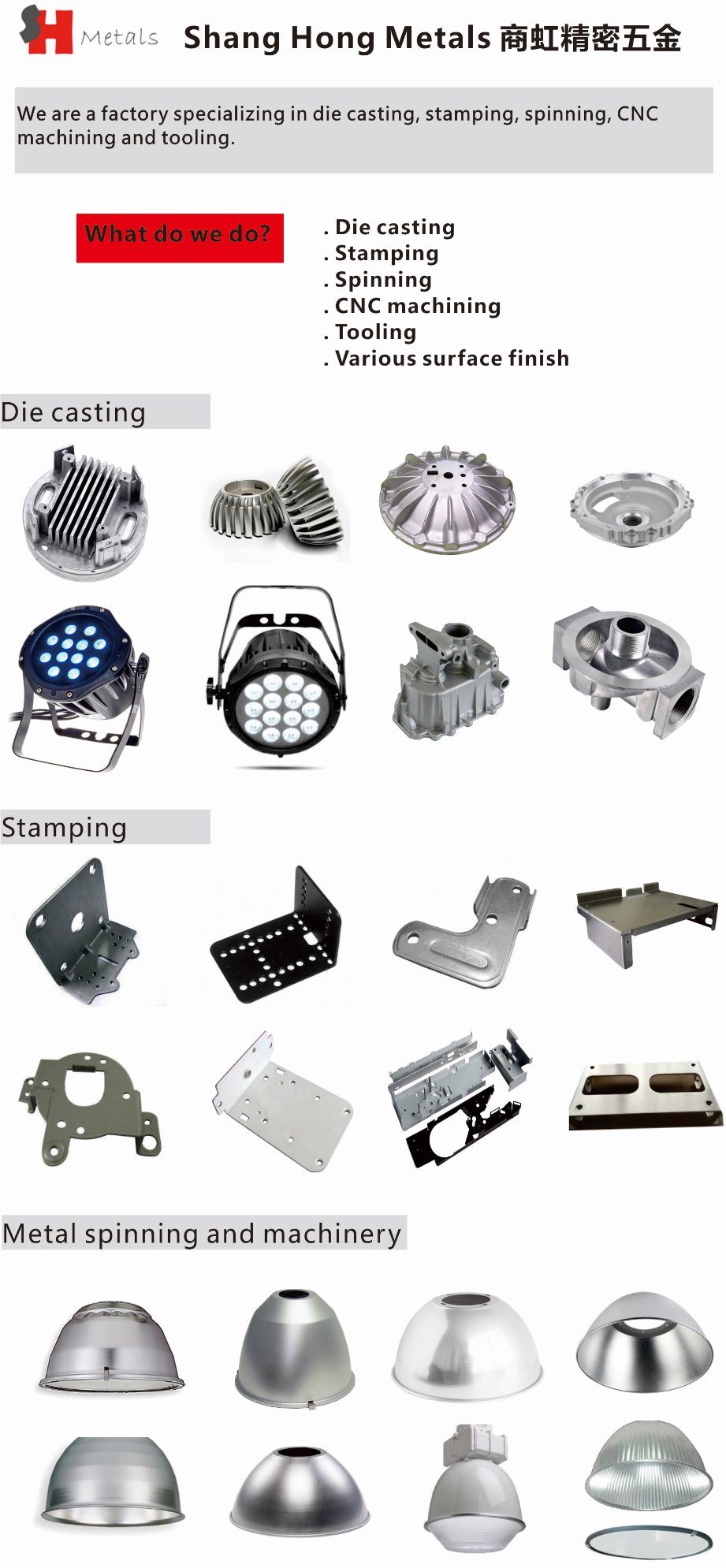 OEM Metal Casting / Aluminum Die Casting Parts Custom Zinc Die Casting Parts for Lighting and Motor Manufacturer