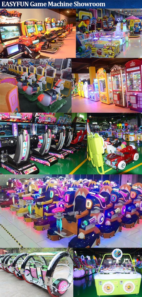Indoor Play One Seat Fiberglass Kiddie Rides on Toy Electric Riding Car Rotating Game Machine