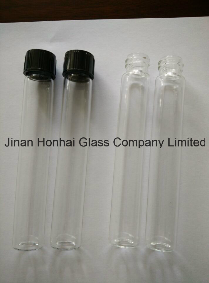 Clear Glass Scew Neck Test Tube with Aluminum Cap