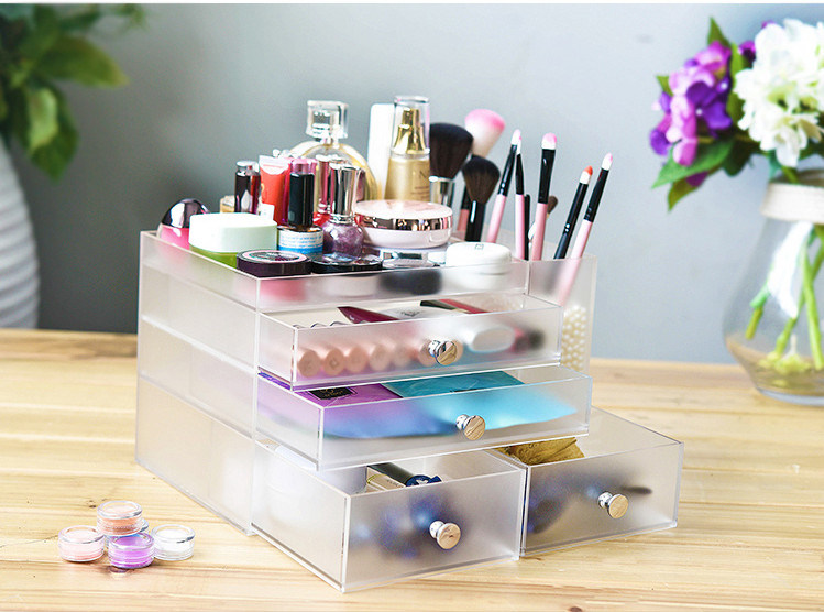 Large Capacity Premium Quality Clear Acrylic Makeup Palette Organizer