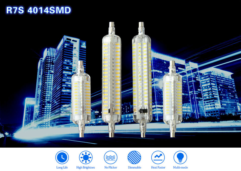 LED Bulbs Hot Sall LED R7s 3W SMD4014 Ce RoHS 78mm LED Lamps LED Bulbs Lamps LED Light