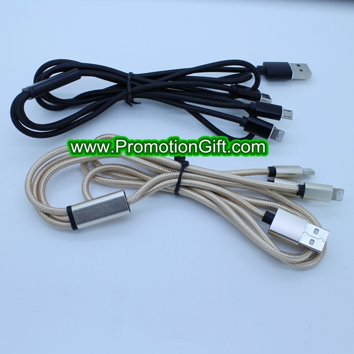 3 in 1 USB Charging Data Cable